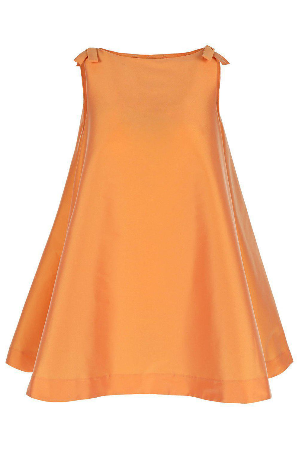bernadette orange dress BERNADETTE Kim Open-back Bow-detailed Taffeta Mini Dress