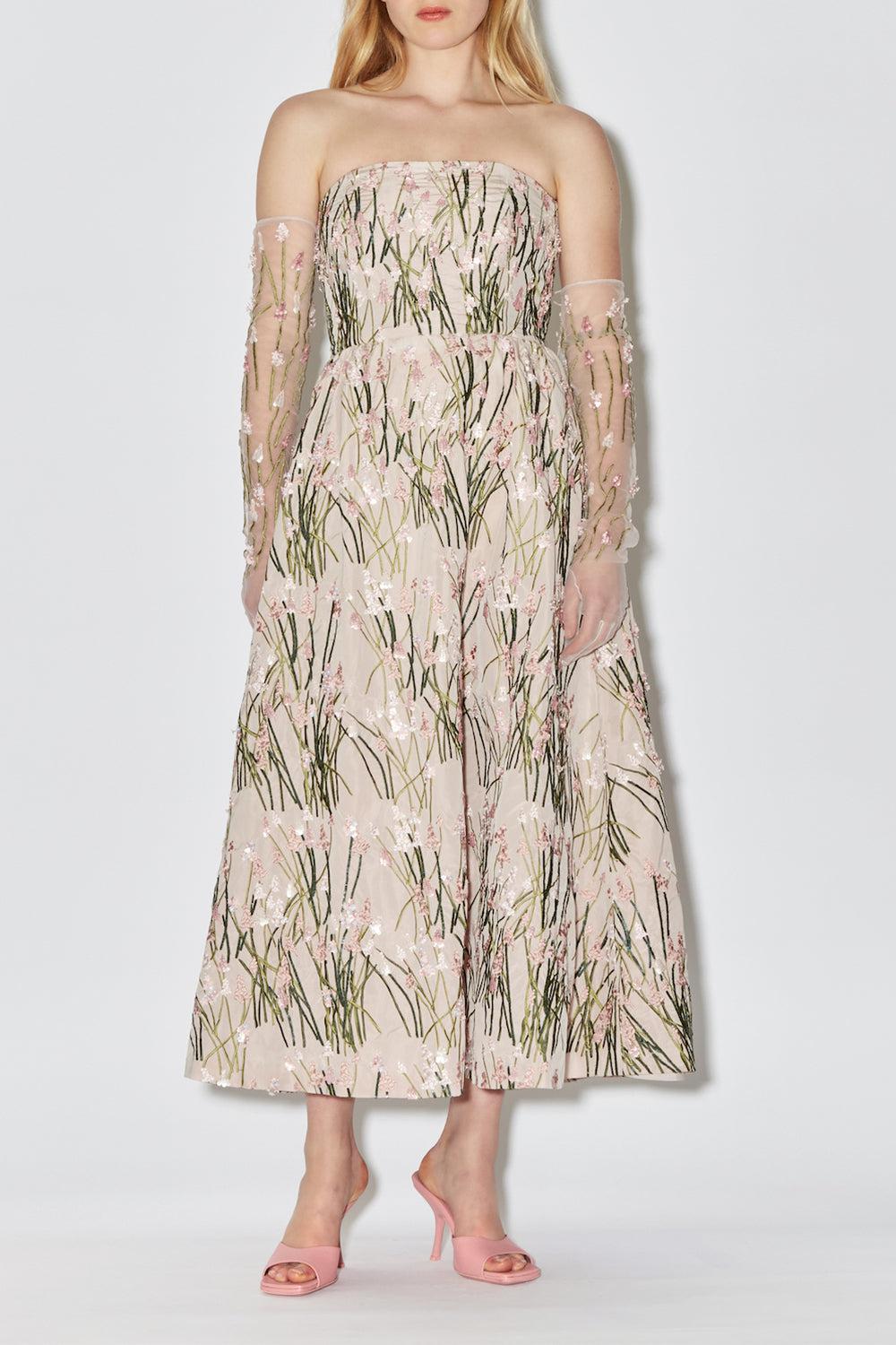 BERNADETTE-Dette Embroidered Dress-
