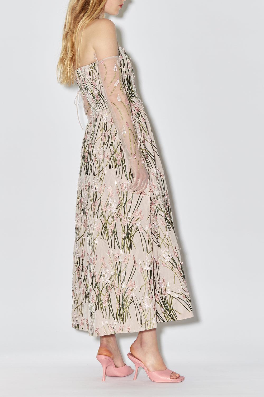BERNADETTE-Dette Embroidered Dress-