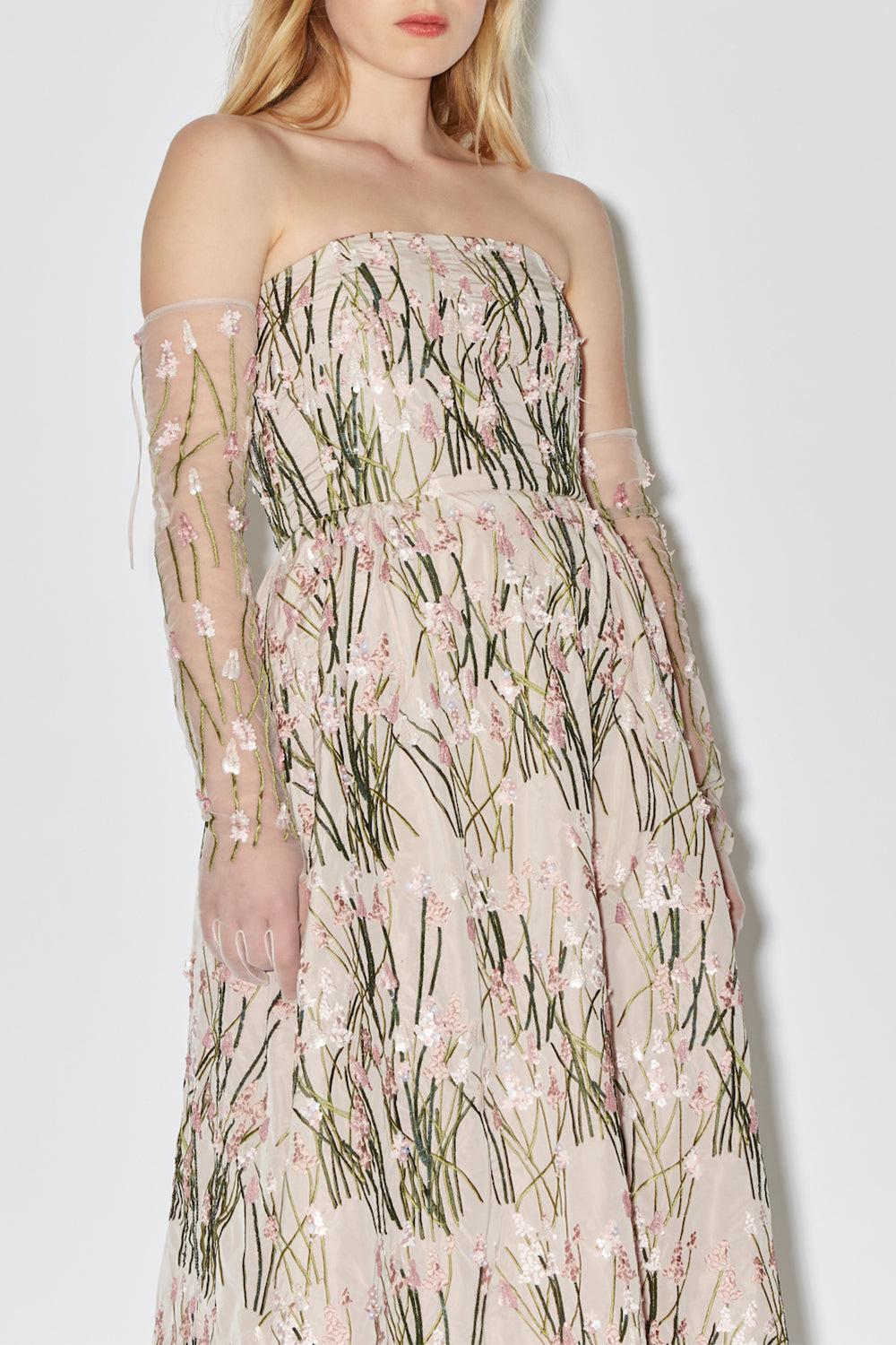 BERNADETTE-Dette Embroidered Dress-