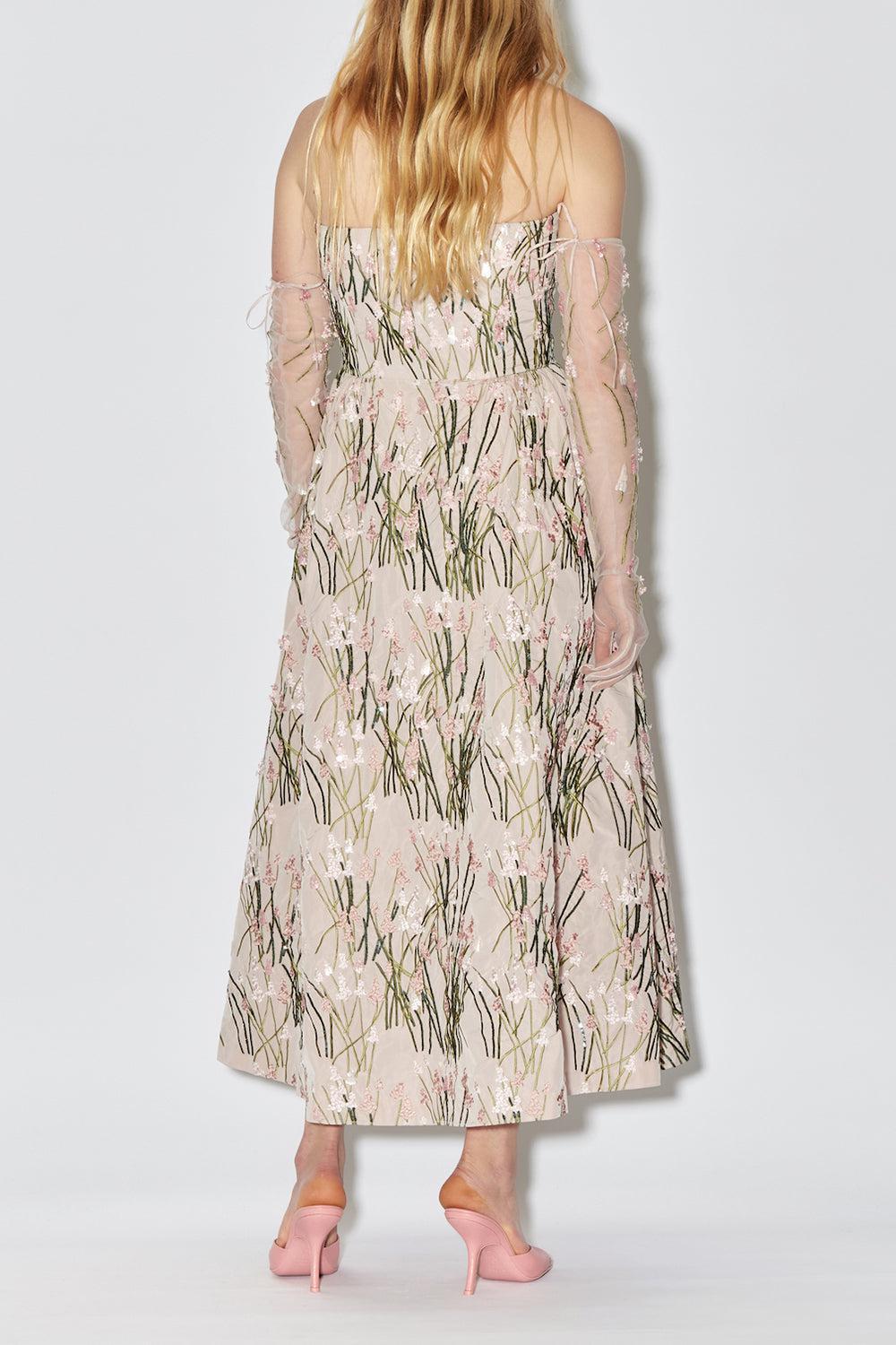 BERNADETTE-Dette Embroidered Dress-