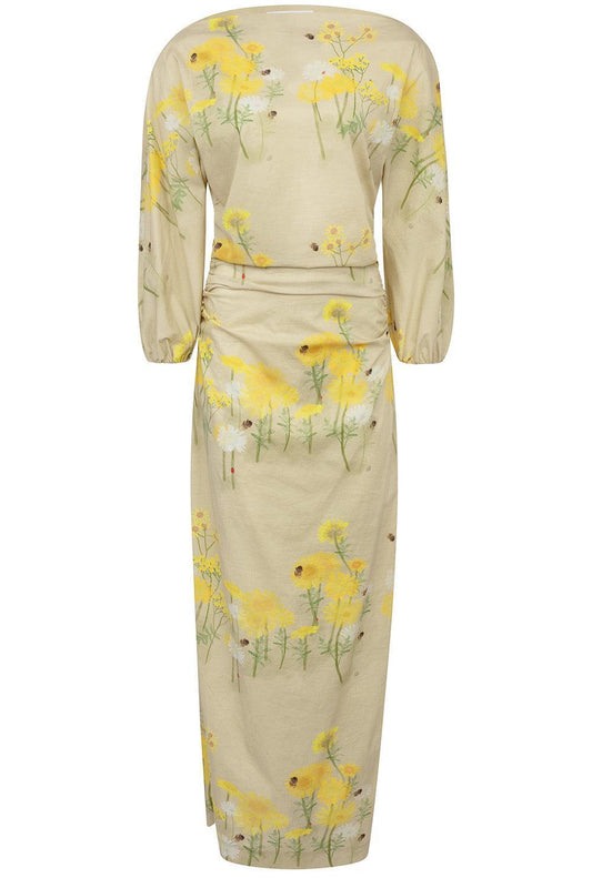 Ezra Dress - Yellow Chamomille Sand-YELLOW-34-CLOTHINGDRESSCOCKTAIL-BERNADETTE