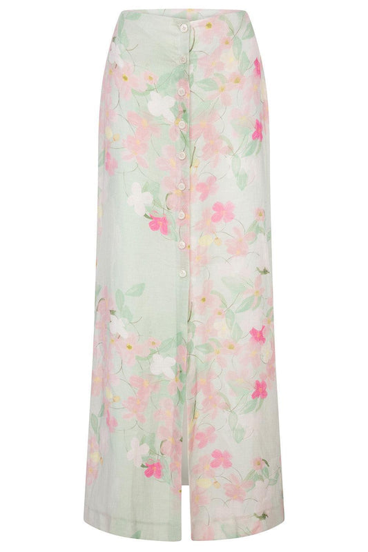 Carmen Long Skirt-GREEN-34-CLOTHINGSKIRTMAXI-BERNADETTE