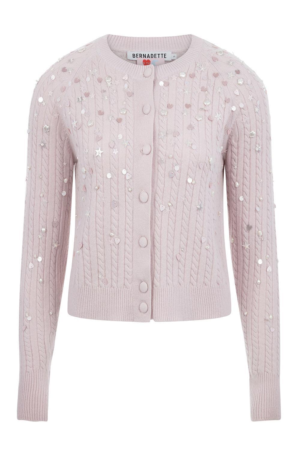 Gilberte Embroidered Cardigan-BLUSH PINK-XS-CLOTHINGTOPCARDIGAN-BERNADETTE