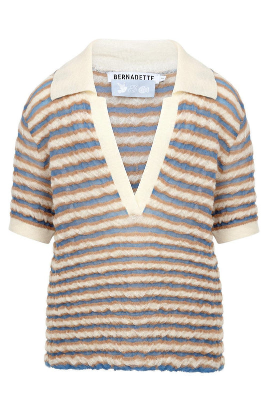 Ophelia Pullover - Blue Beige Stripe-BLUE-XS-CLOTHINGTOPKNITS-BERNADETTE
