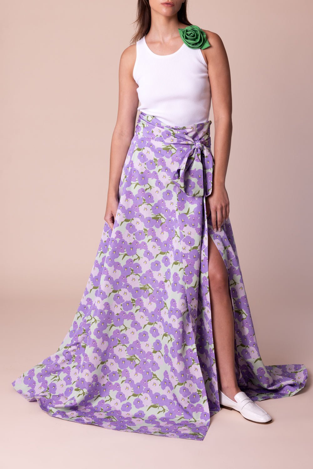 BERNADETTE-Marcel Top - Ivory Green-