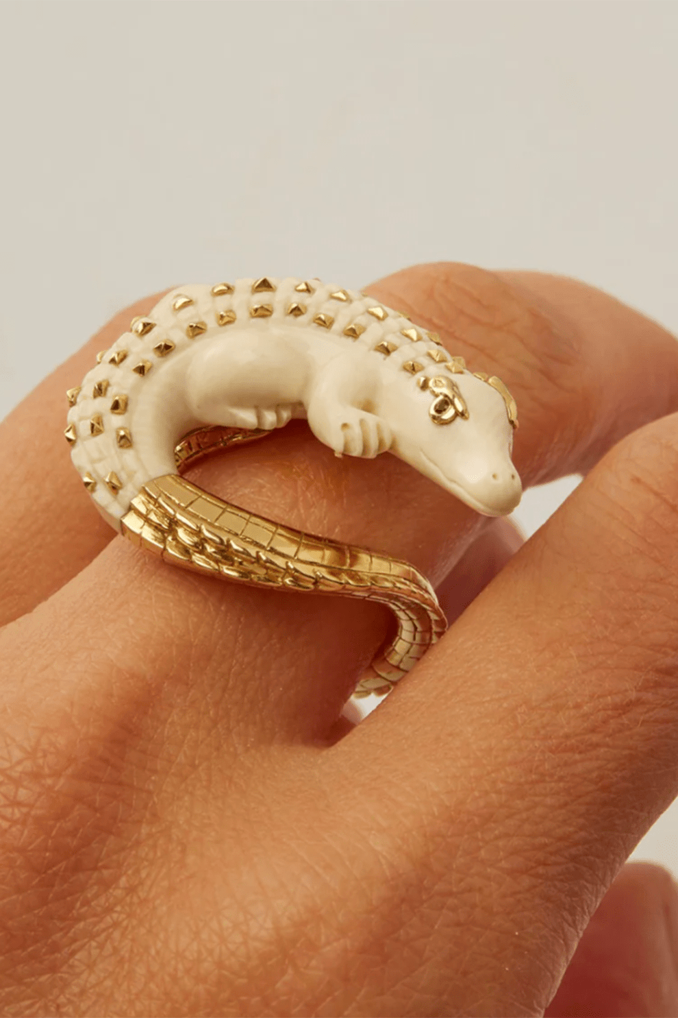 Mammoth Alligator Twist Ring | BIBI VAN DER VELDEN – Marissa