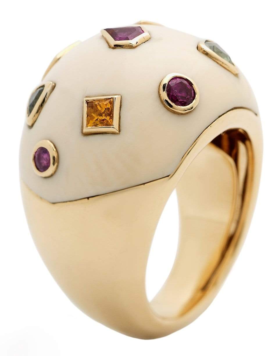 BIBI VAN DER VELDEN-Heritage Pop Art Ring-YELLOW GOLD