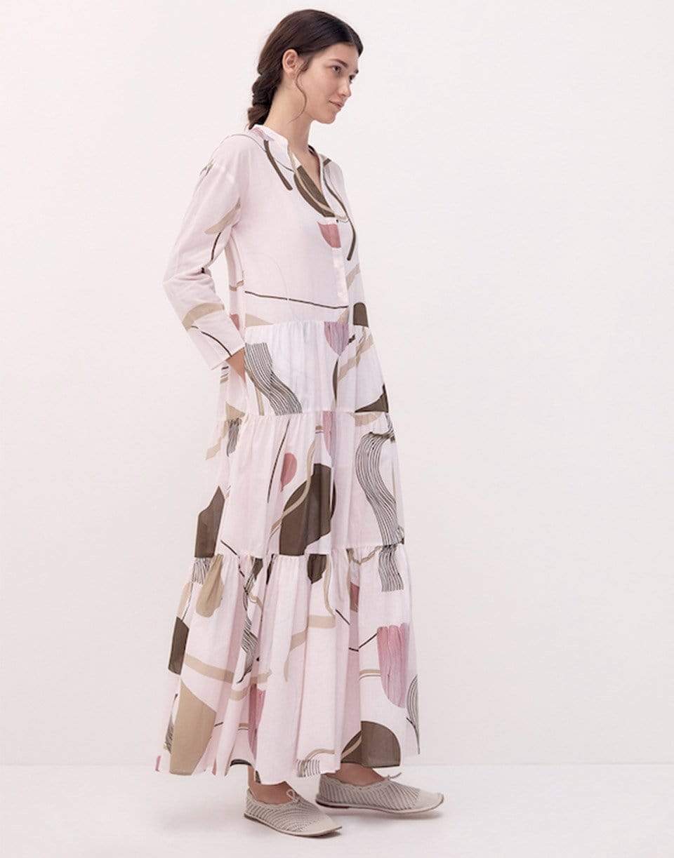 BIRD & KNOLL-Calliope Printed Maxi Dress-