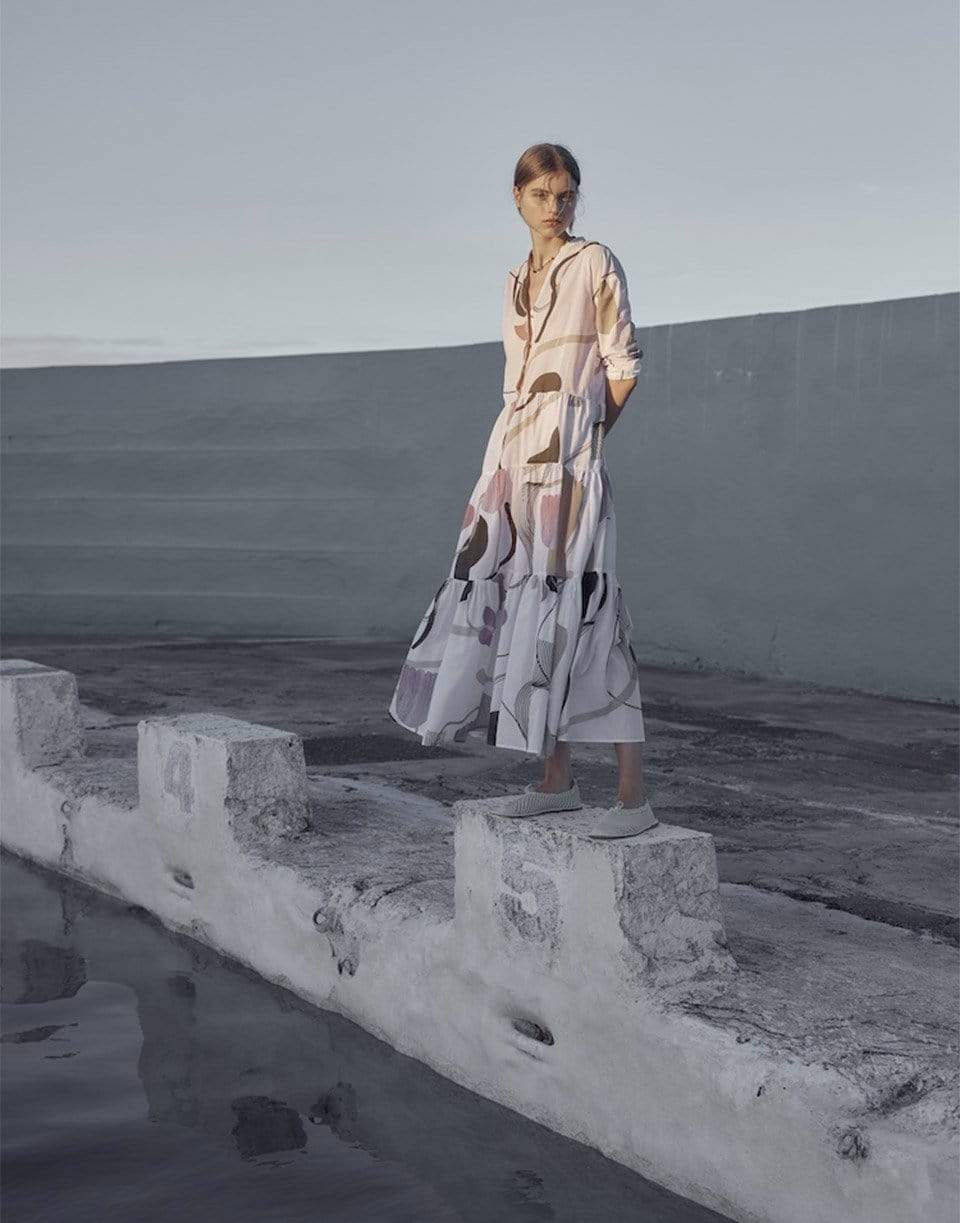 BIRD & KNOLL-Calliope Printed Maxi Dress-