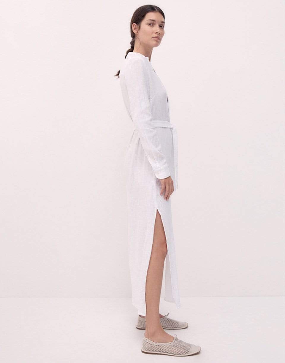 BIRD & KNOLL-Frieda Shirtdress - White-