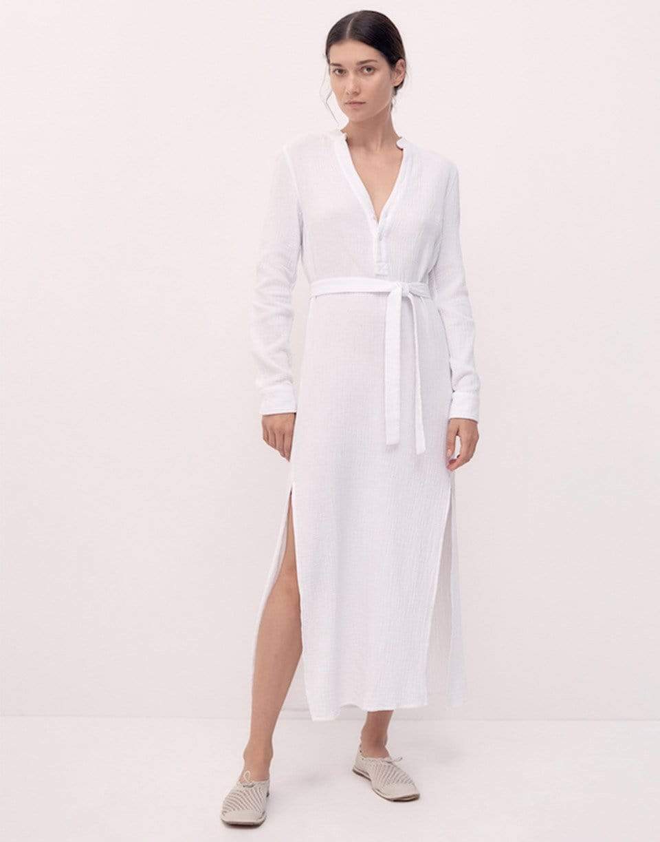BIRD & KNOLL-Frieda Shirtdress - White-