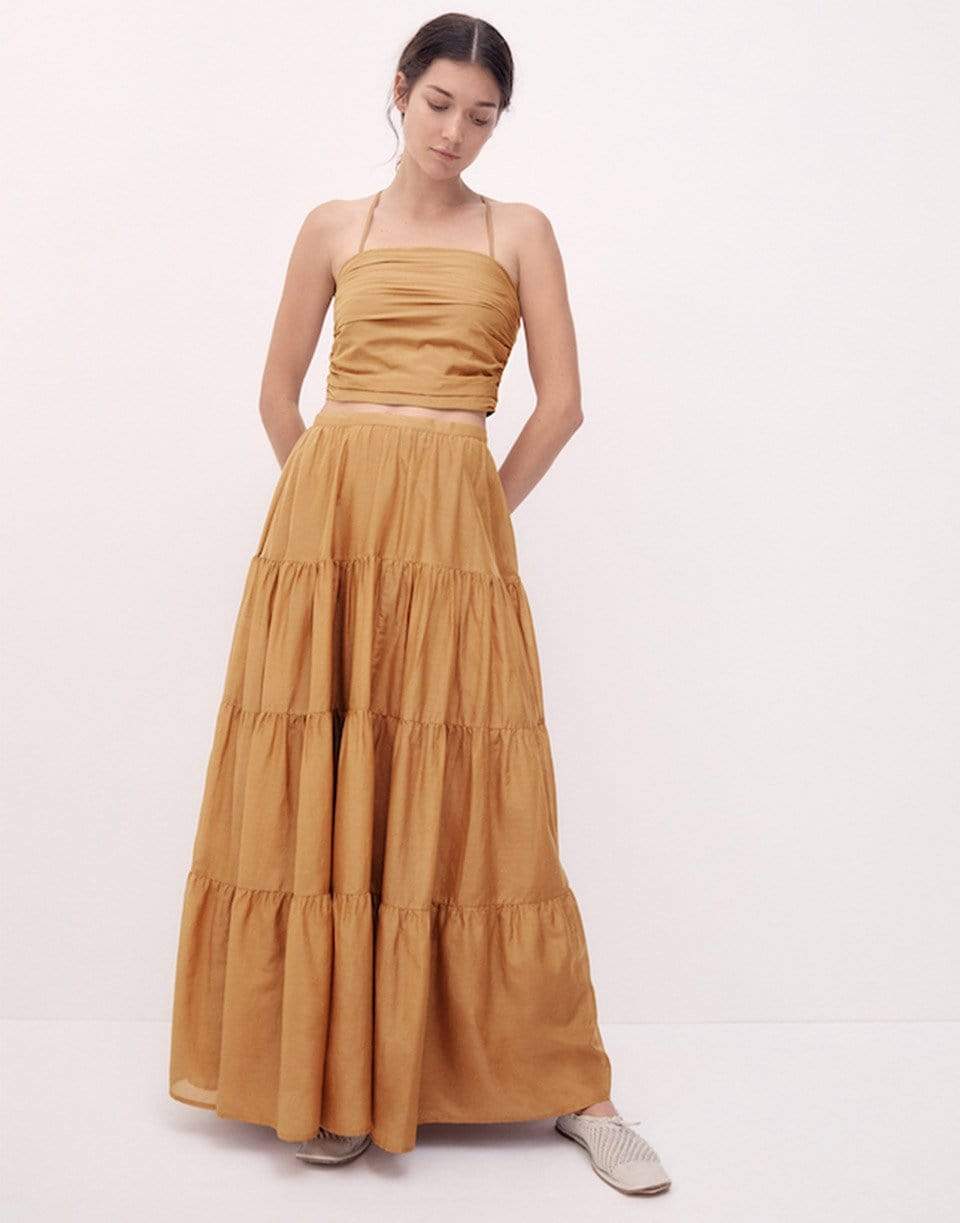 BIRD & KNOLL-Xanthe Tiered Skirt-