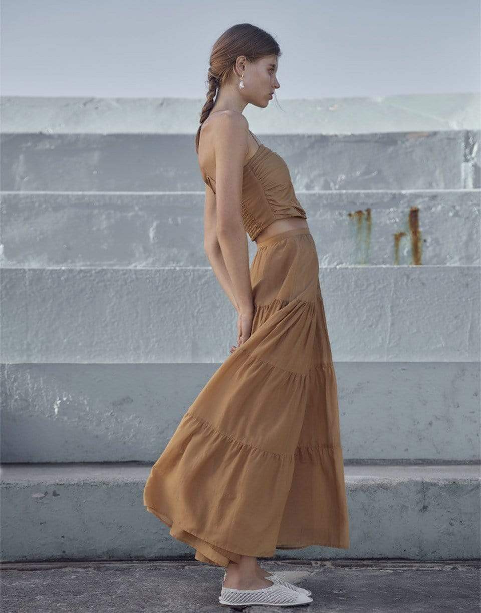 BIRD & KNOLL-Xanthe Tiered Skirt-