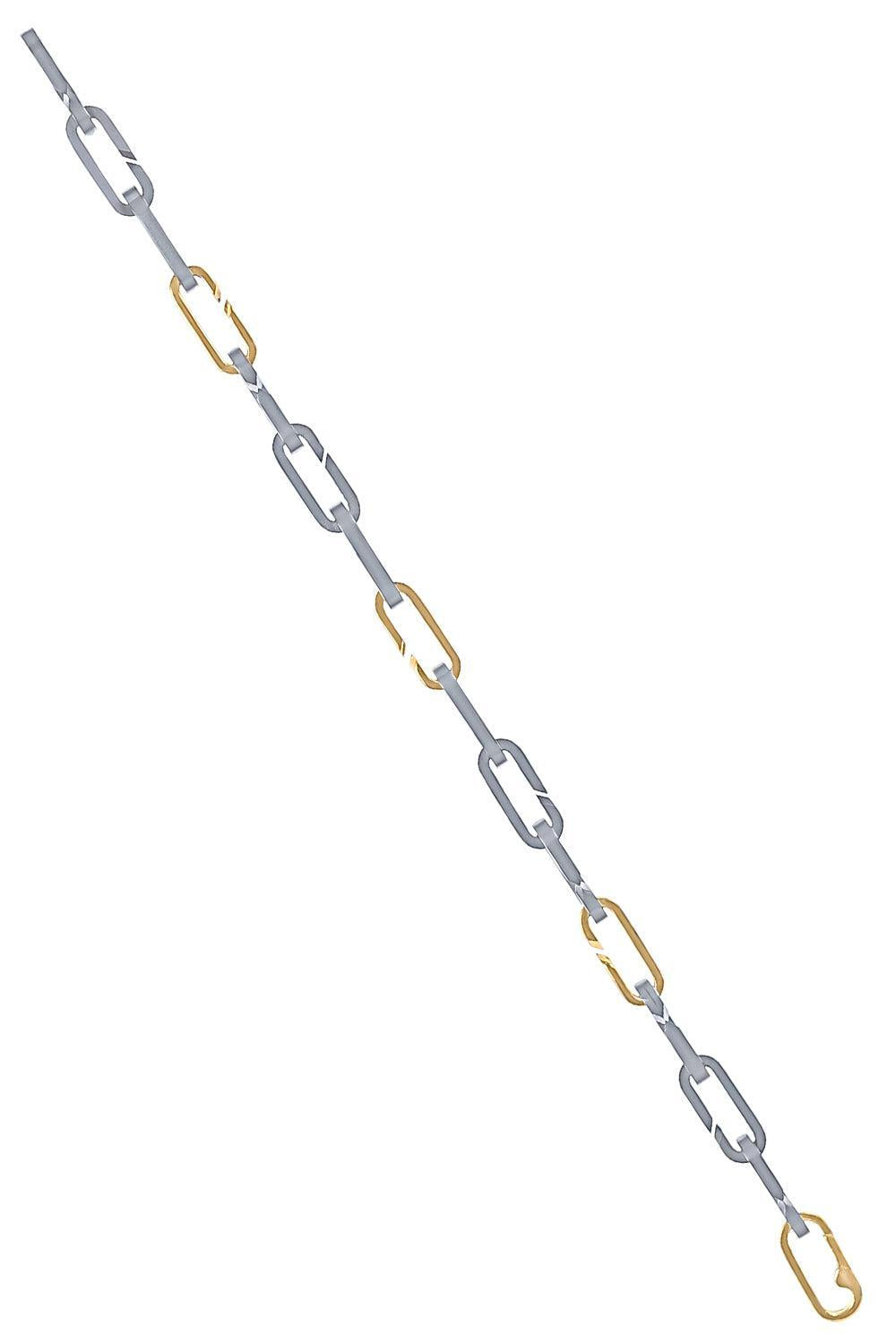Mixed Metal Link Bracelet-TITANIUM-JEWELRYFINE JEWELBRACELET O-BIZZOTTO