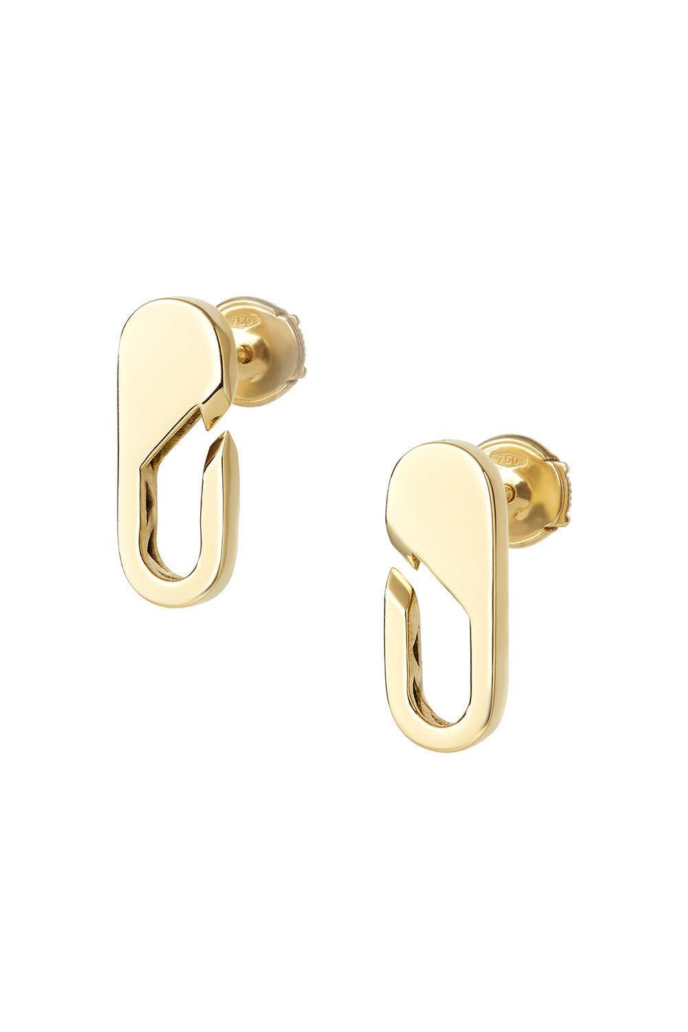 Link Earrings-YELLOW GOLD-JEWELRYFINE JEWELEARRING-BIZZOTTO