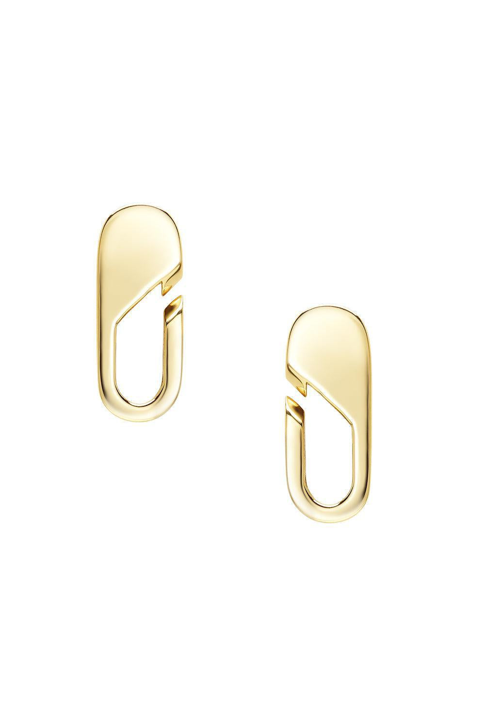 Link Earrings-YELLOW GOLD-JEWELRYFINE JEWELEARRING-BIZZOTTO