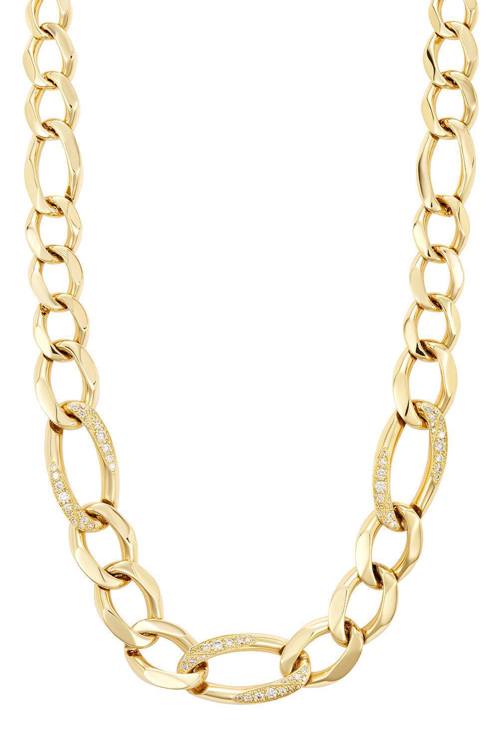 Three Diamond Blink Necklace-YELLOW GOLD-JEWELRYFINE JEWELNECKLACE O-BIZZOTTO