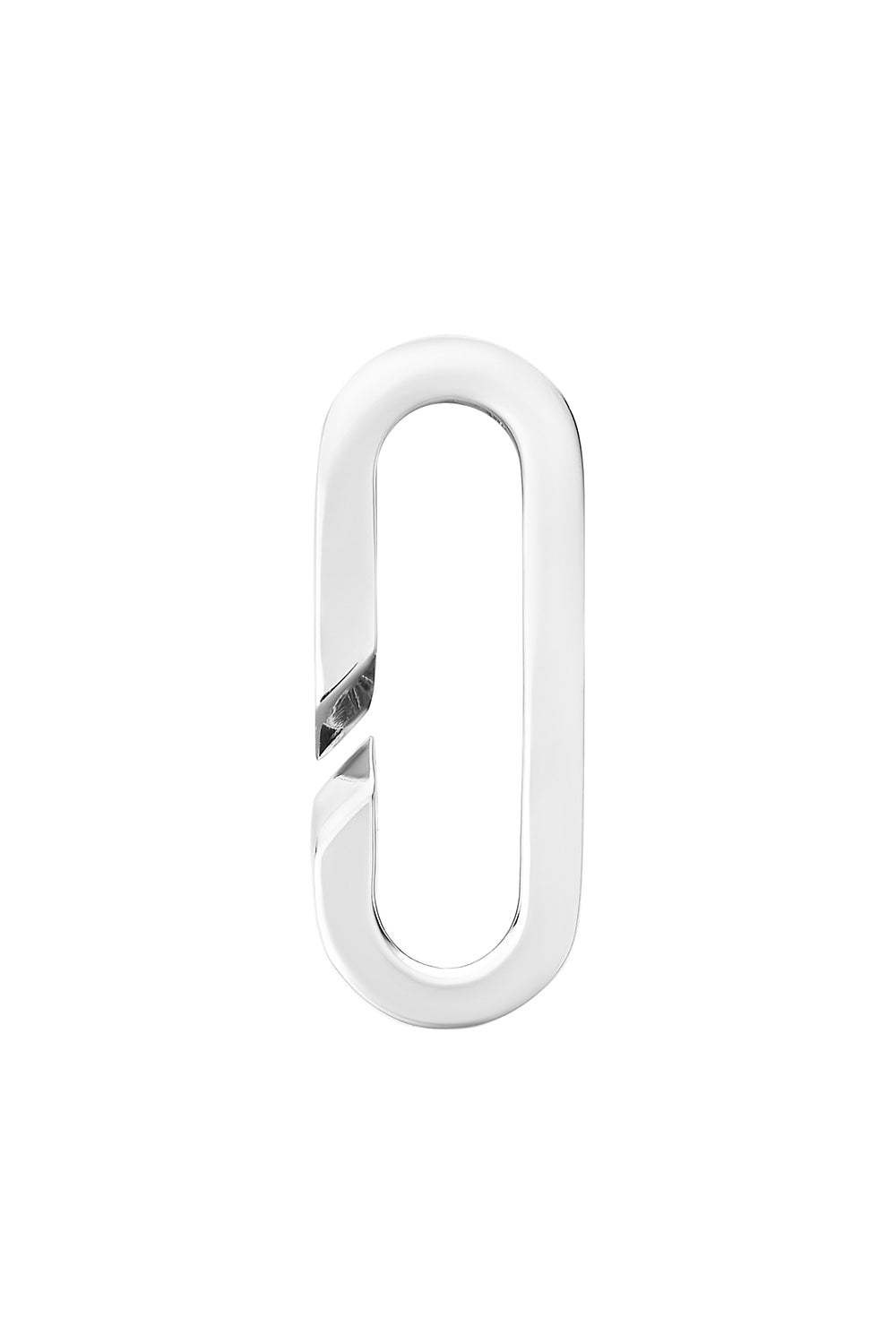 Small Open Link Paperclip Pendant-WHITE GOLD-JEWELRYFINE JEWELPENDANT-BIZZOTTO