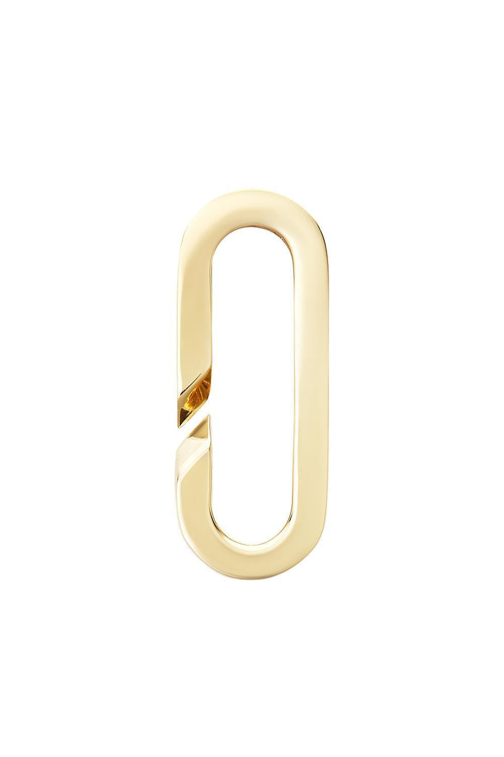 Open Link Paperclip Pendant-YELLOW GOLD-JEWELRYFINE JEWELPENDANT-BIZZOTTO