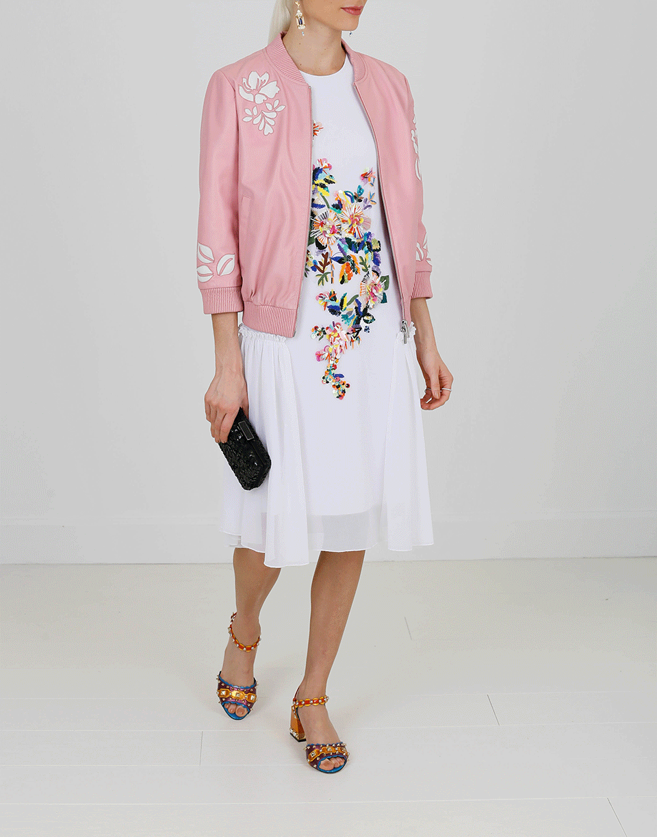 BLUGIRL-Floral Embroidered Dress-