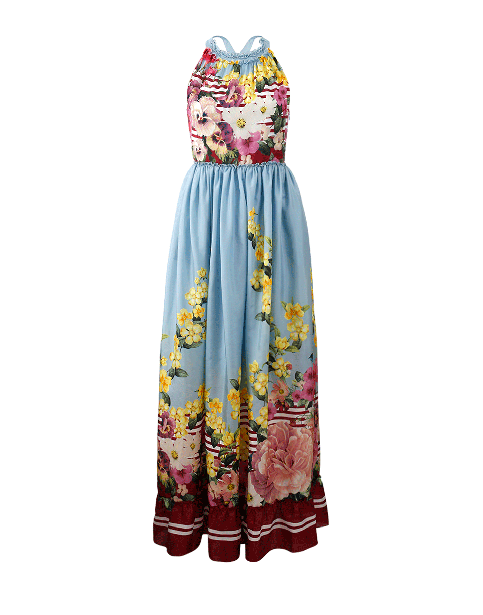 BLUGIRL-Floral Striped Dress-