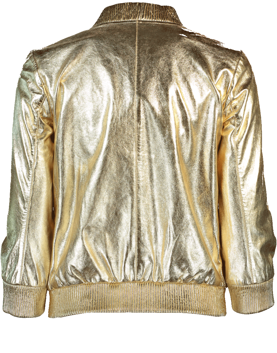 BLUGIRL-Metallic Leather Jacket-
