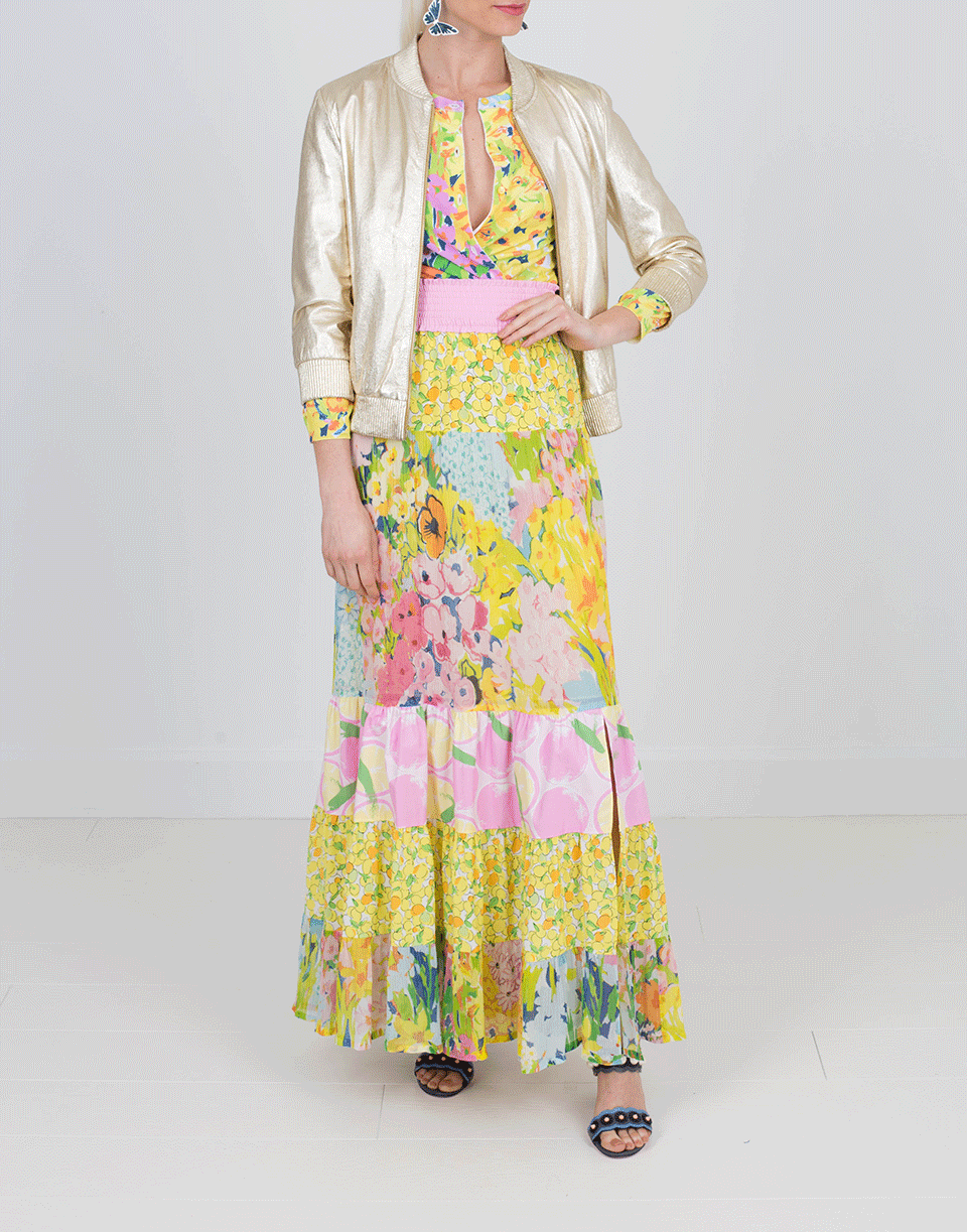 BLUGIRL-Metallic Leather Jacket-