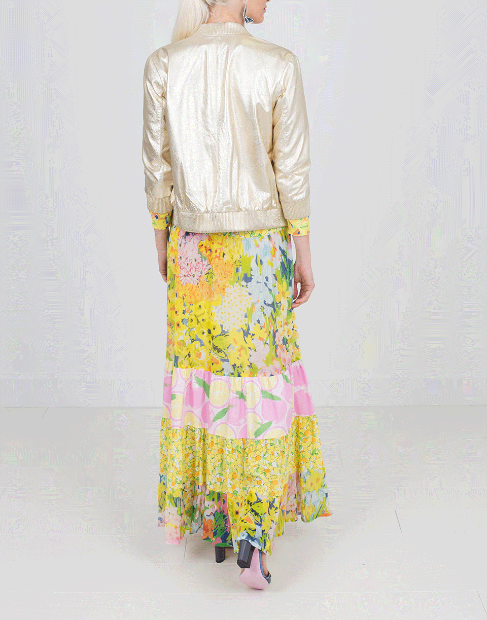 BLUGIRL-Metallic Leather Jacket-