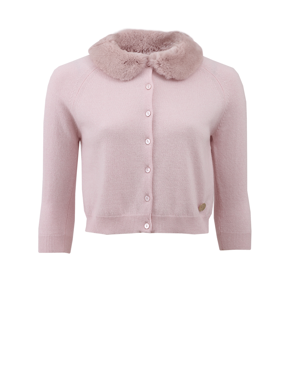 BLUGIRL-Fur Collar Cardigan-