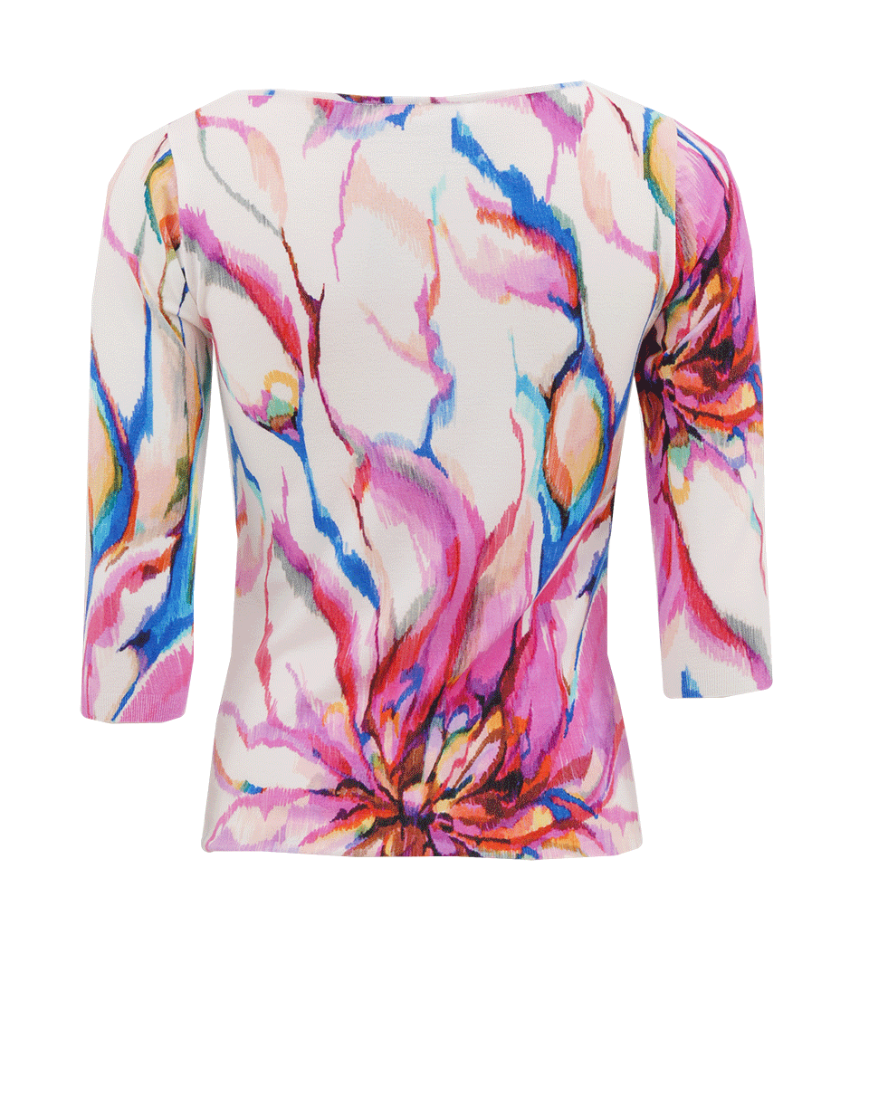 BLUGIRL-Floral Knit Top-