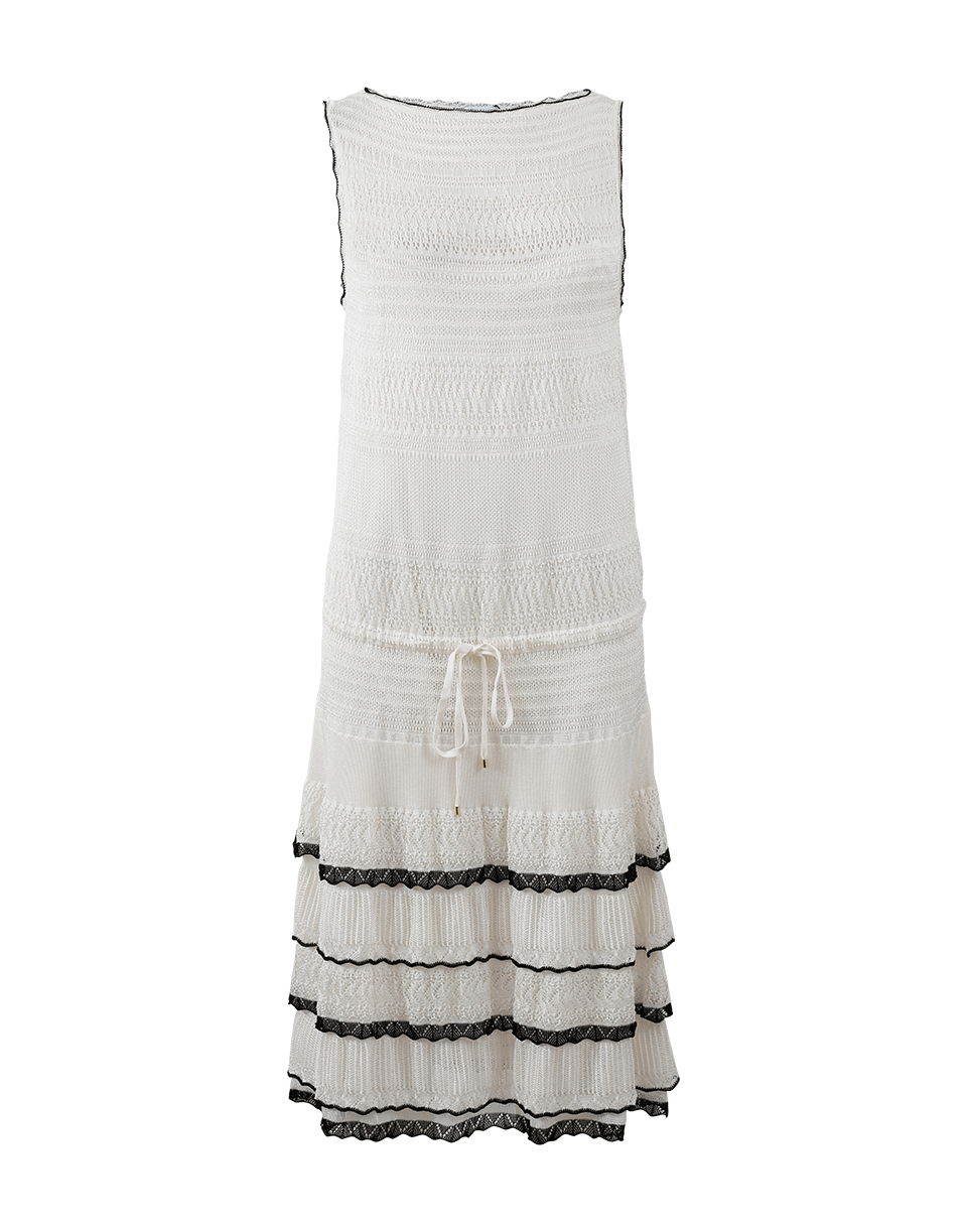 BLUMARINE-Knit Dress-LATTE