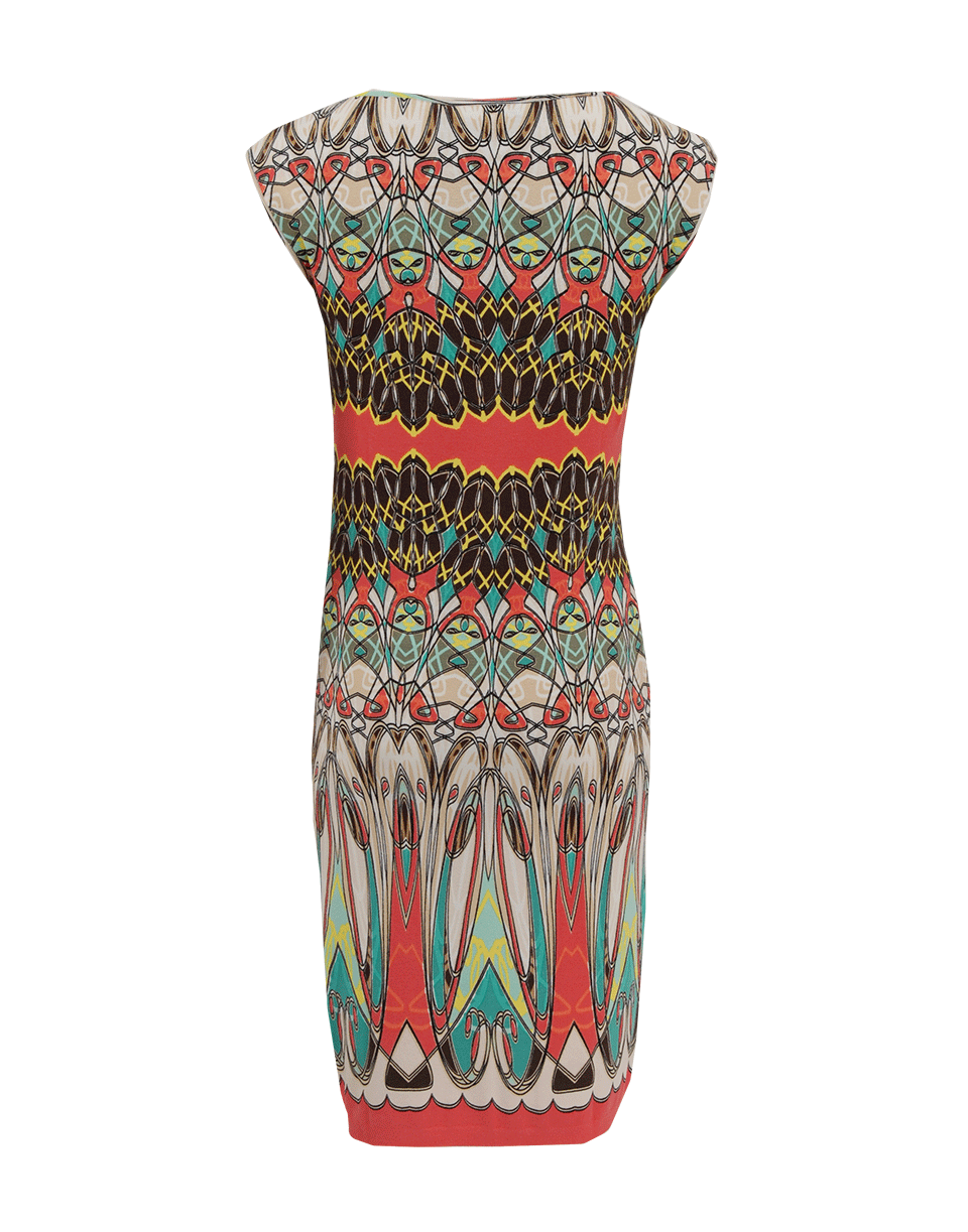 BLUMARINE-Abstract Print Dress-