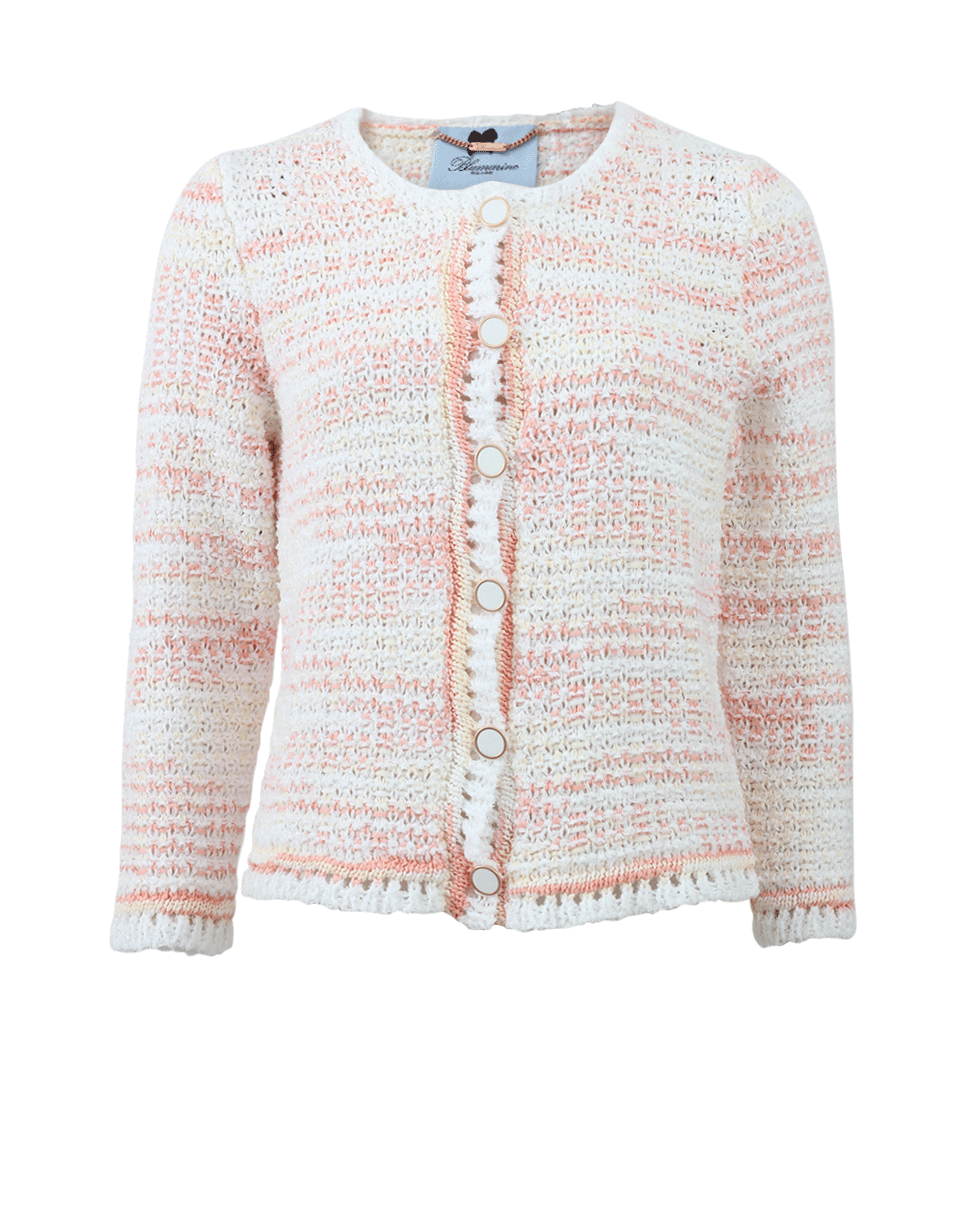 BLUMARINE-Short Tweed Jacket-