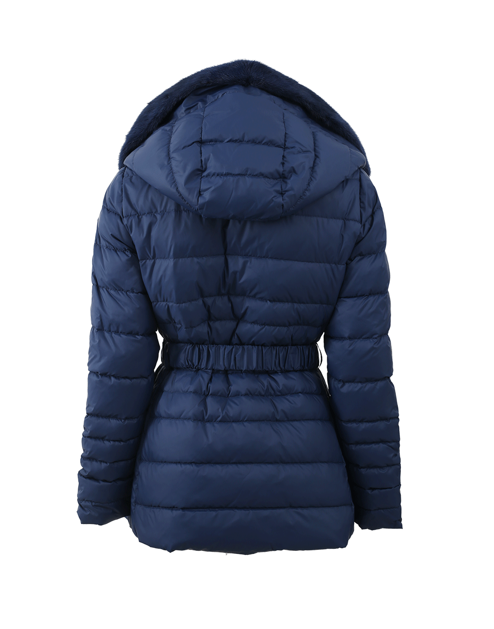 BLUMARINE-Nylon Puffer Jacket-BLU