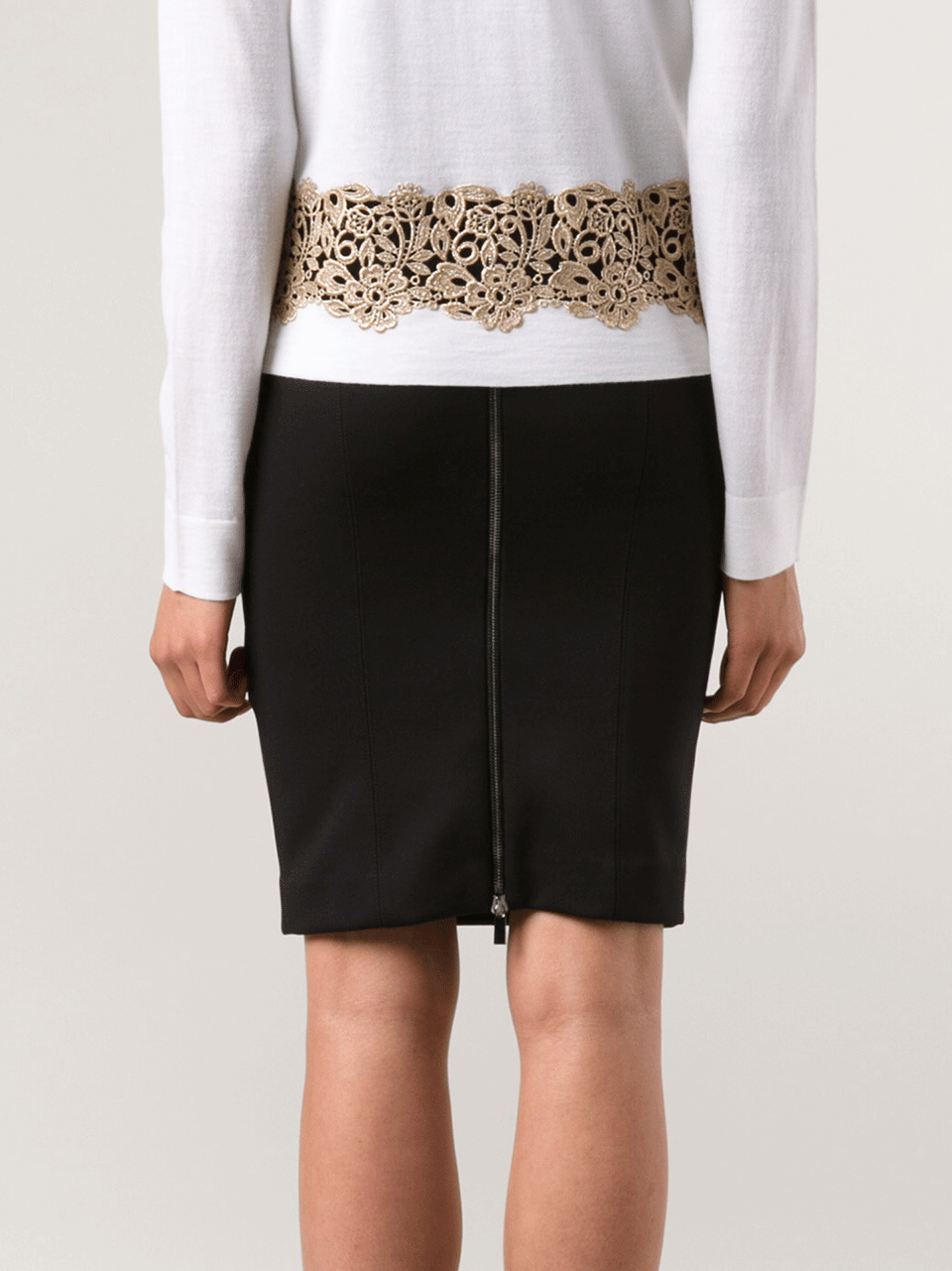 BLUMARINE-Scuba Skirt-