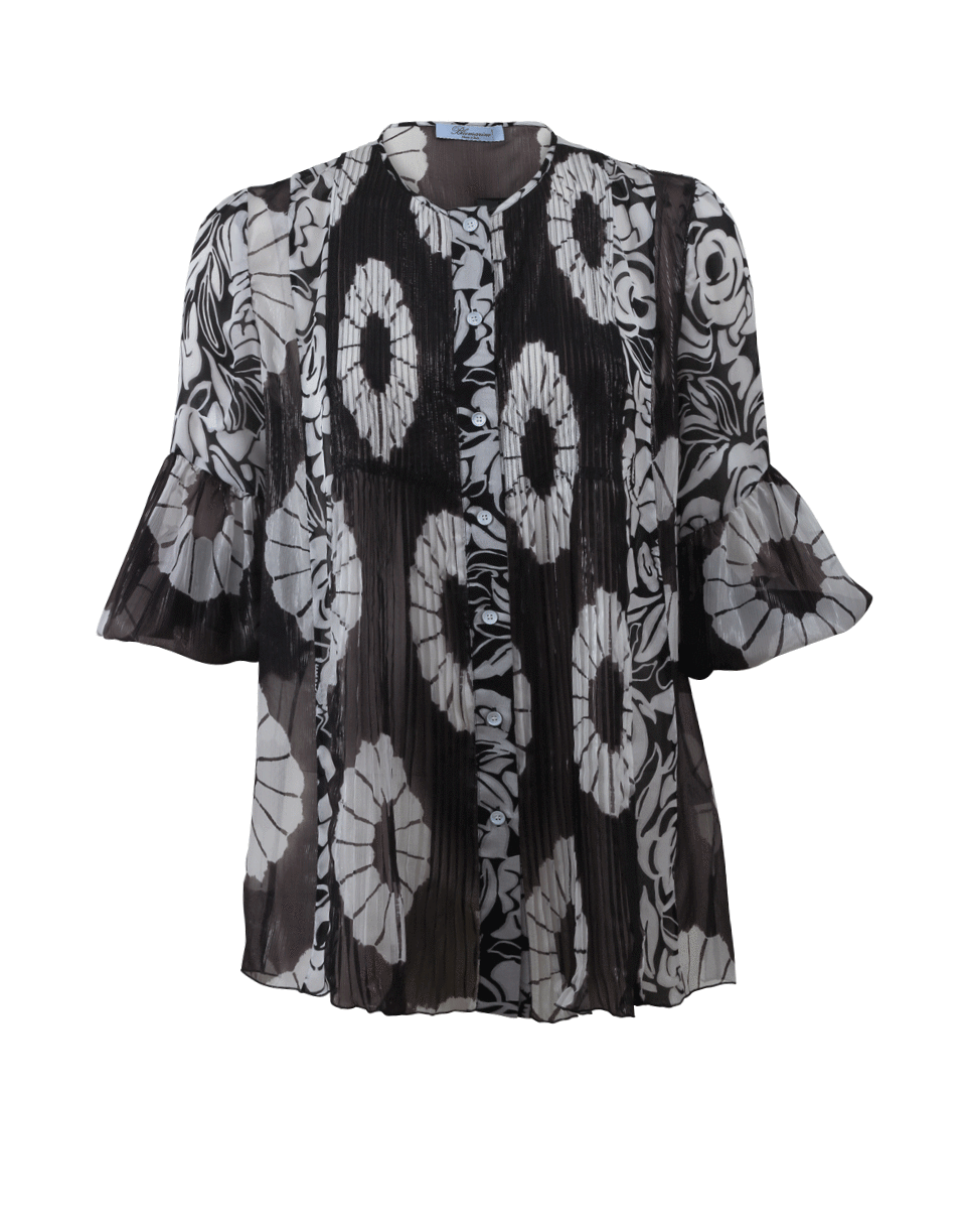 BLUMARINE-Batik Print Blouse-