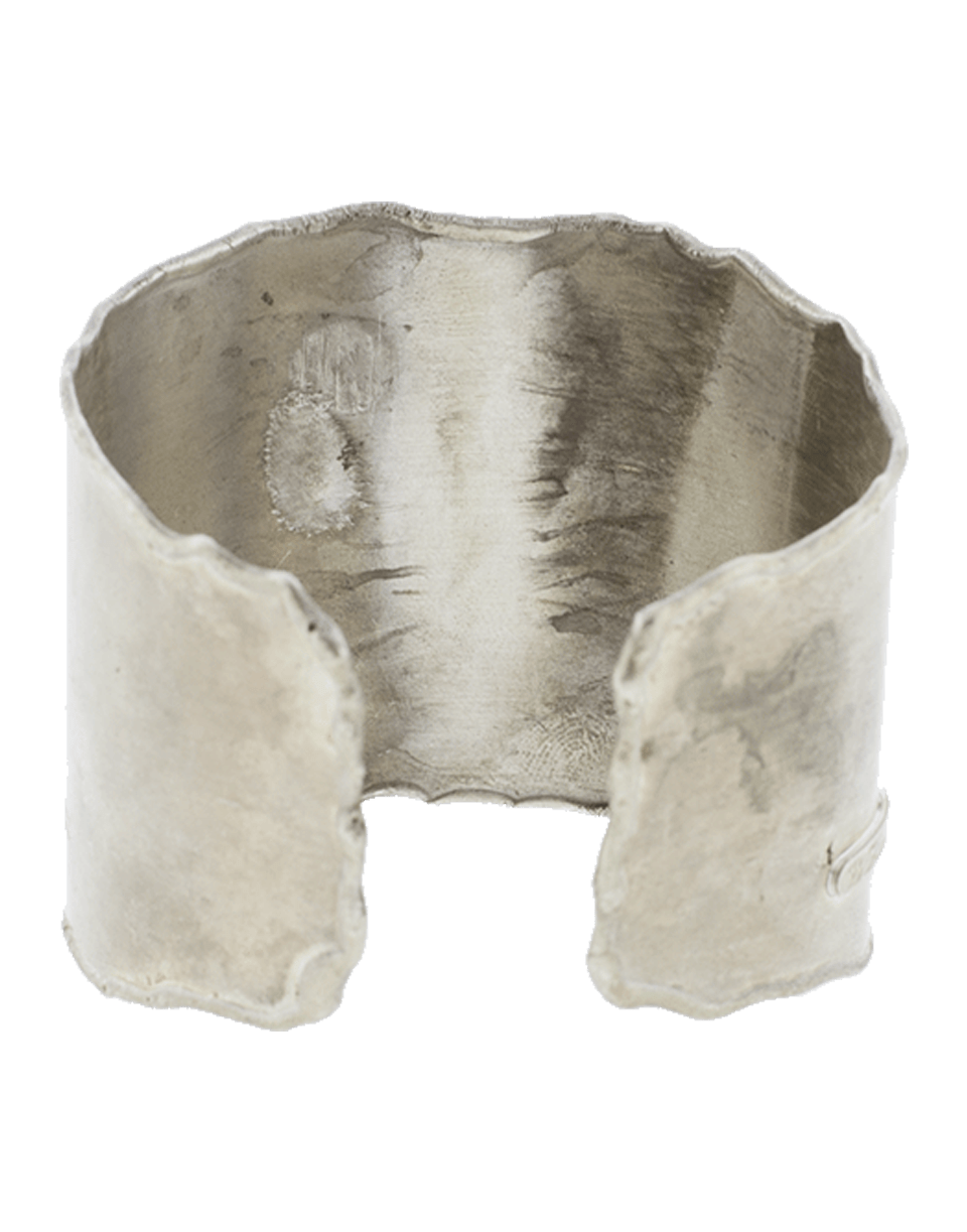 BOAZ KASHI-Diamond Line Wide Cuff-SILVER