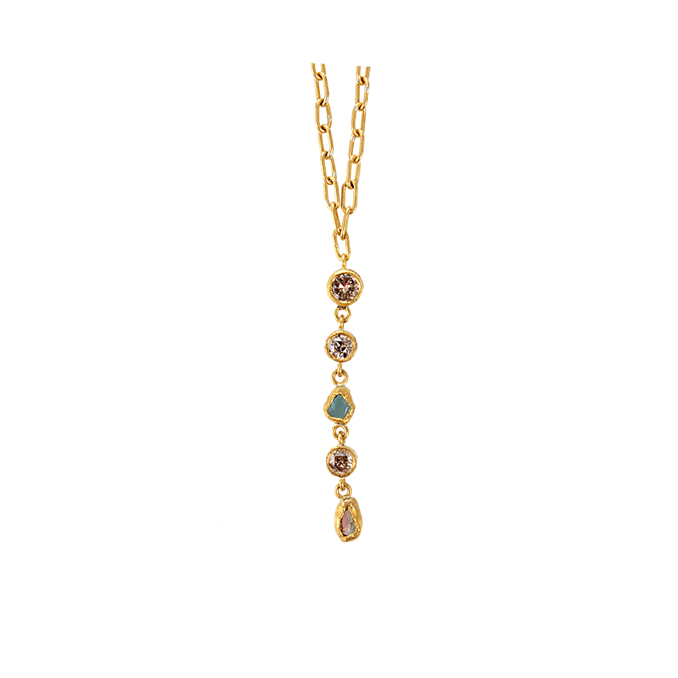 BOAZ KASHI-Extreme Collection Tourmaline Necklace-YELLOW GOLD