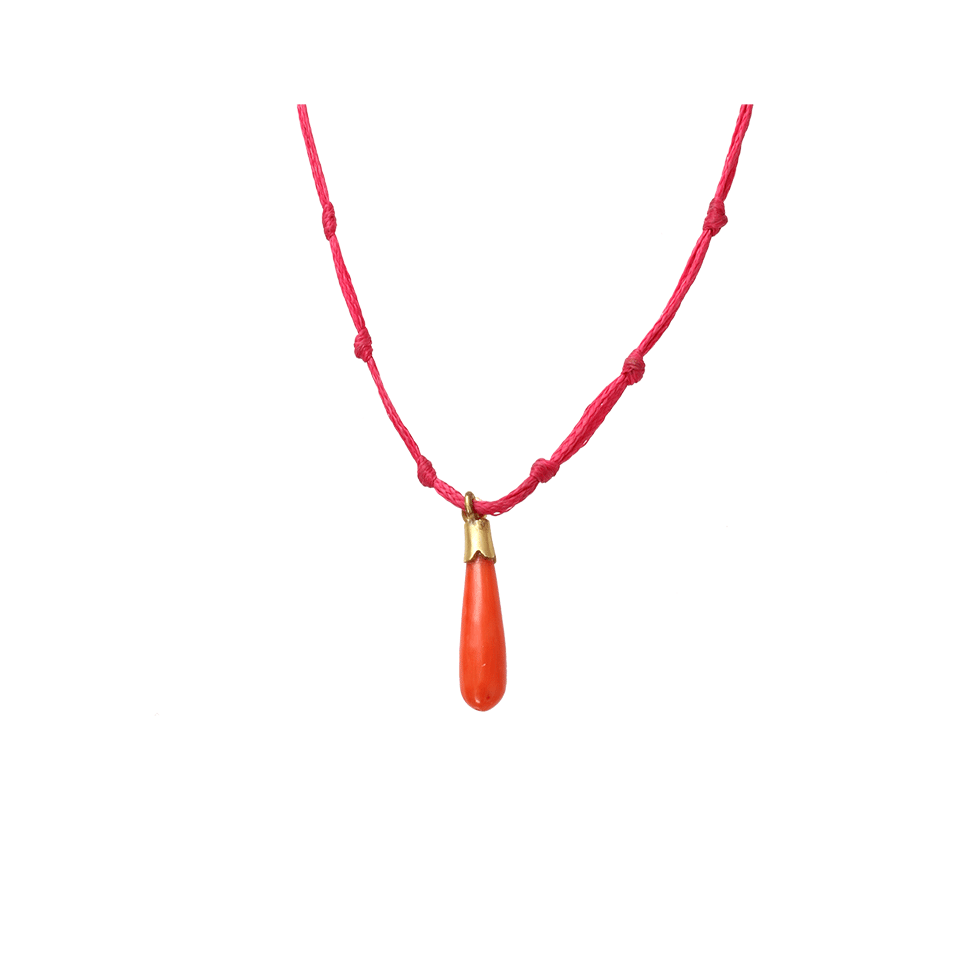 BOAZ KASHI-Kiyojo Coral Necklace-YELLOW GOLD