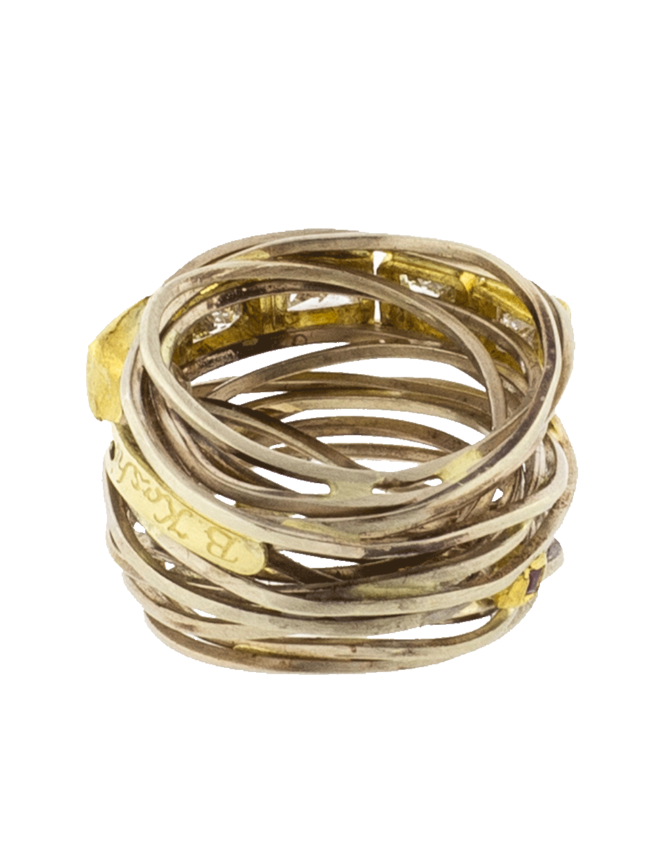 BOAZ KASHI-Princess Wire Wrap Ring-WHITE GOLD