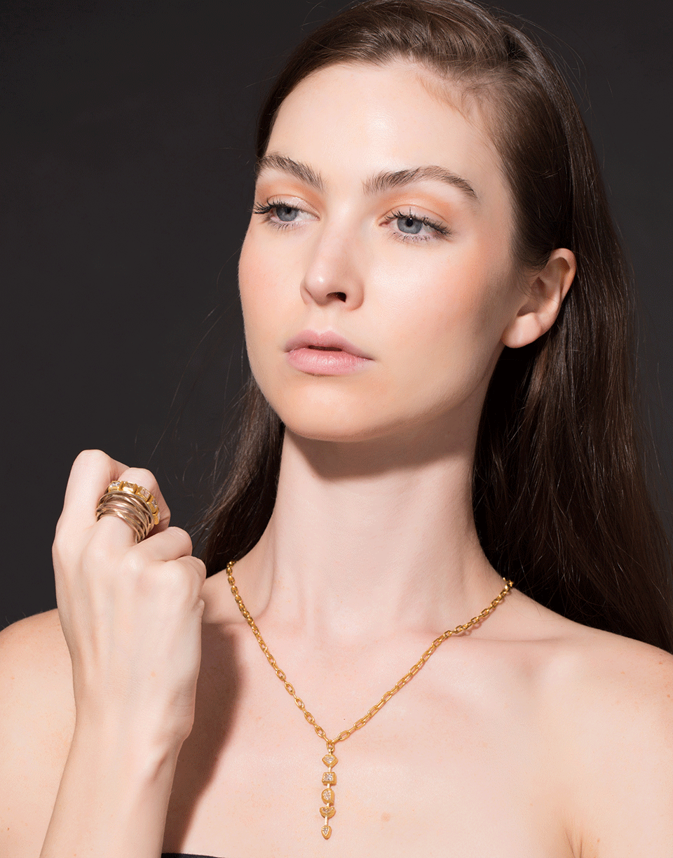 BOAZ KASHI-Princess Wire Wrap Ring-WHITE GOLD