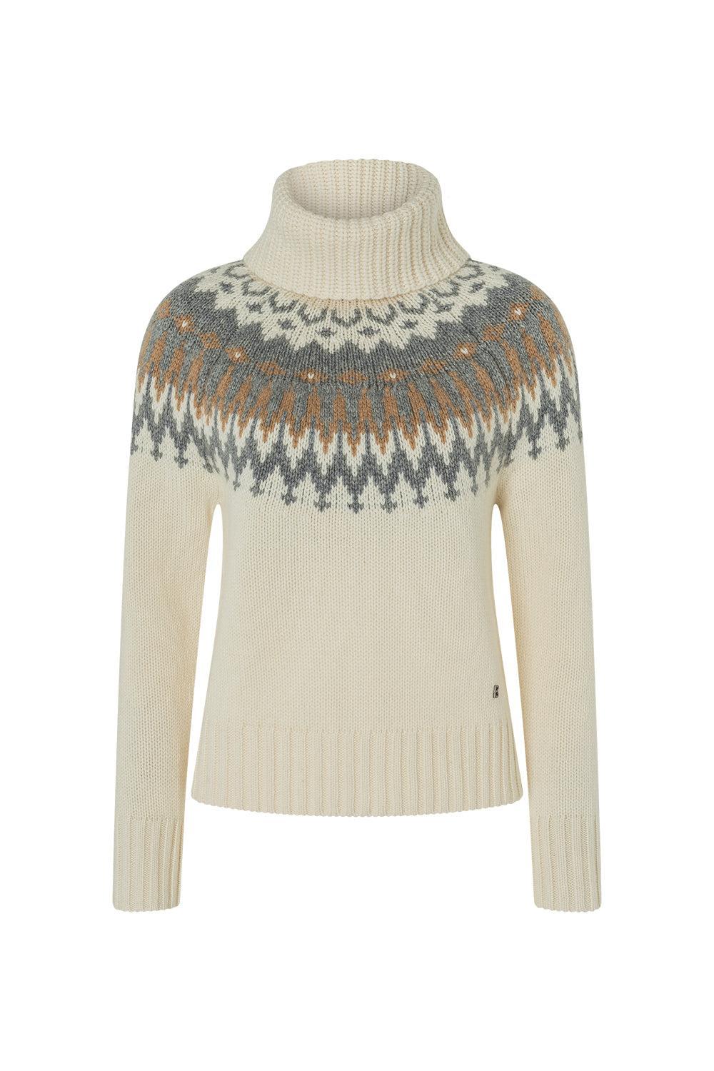 Ingrid Turtleneck Sweater - Eggshell-EGGSHELL-4-CLOTHINGTOPSWEATER-BOGNER OF AMERICA