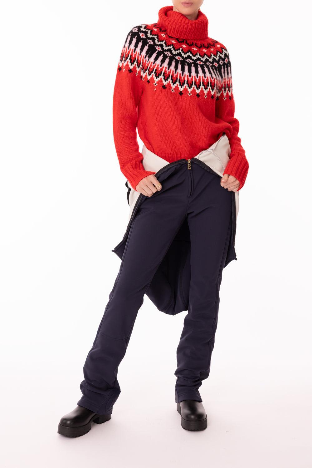 Ingrid Turtleneck Sweater - Fast Red-FAST RED-6-CLOTHINGTOPSWEATER-BOGNER OF AMERICA