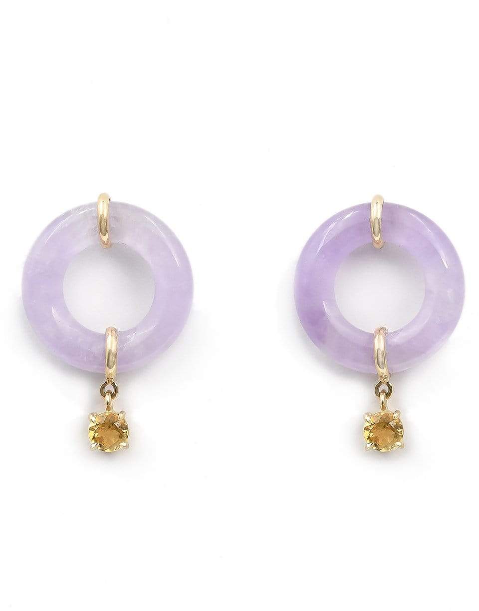 BONDEYE JEWELRY-Amethyst Munchkin Drop Earrings-