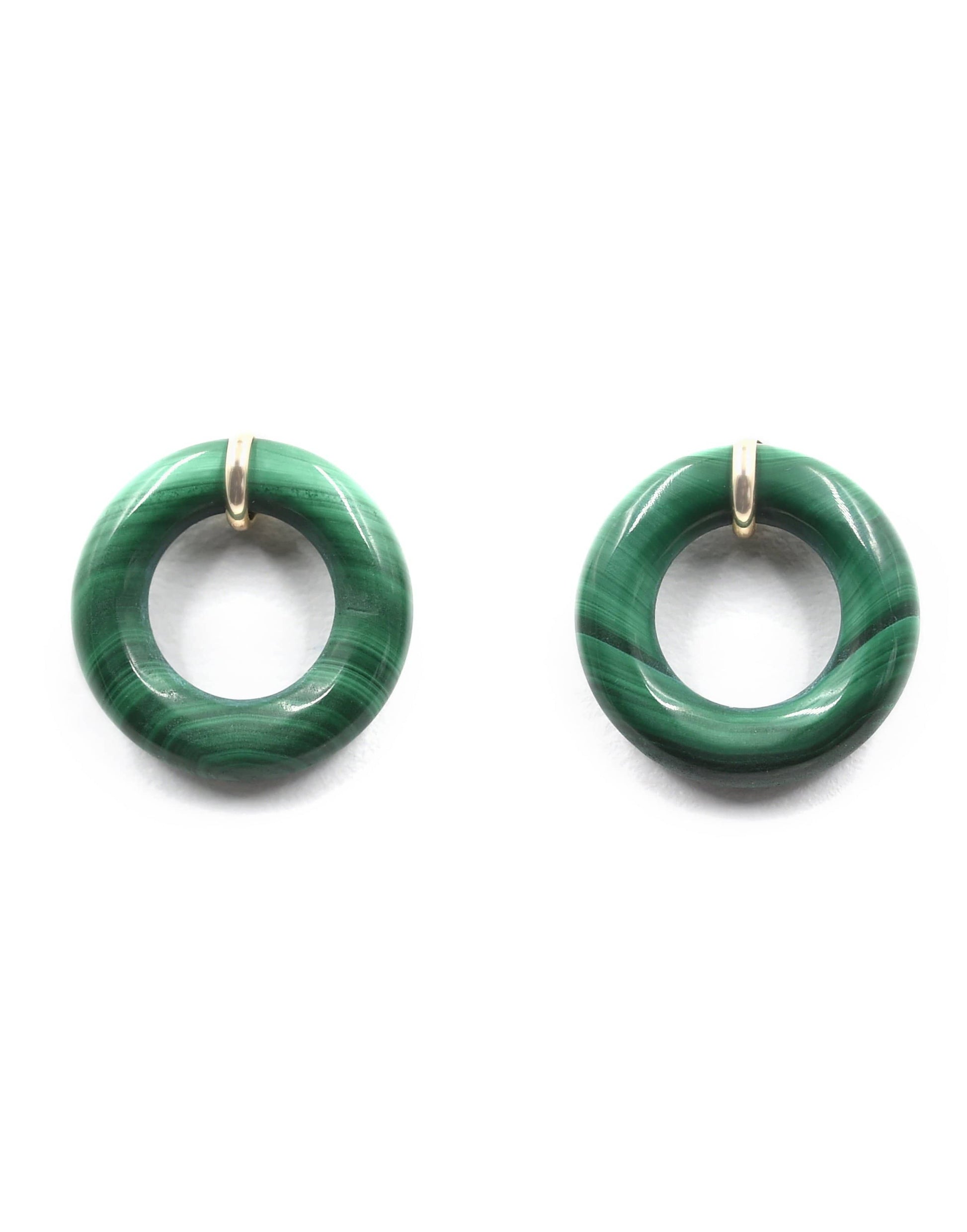 BONDEYE JEWELRY-Mint Chocolate Chip Munchkin Earrings-YELLOW GOLD
