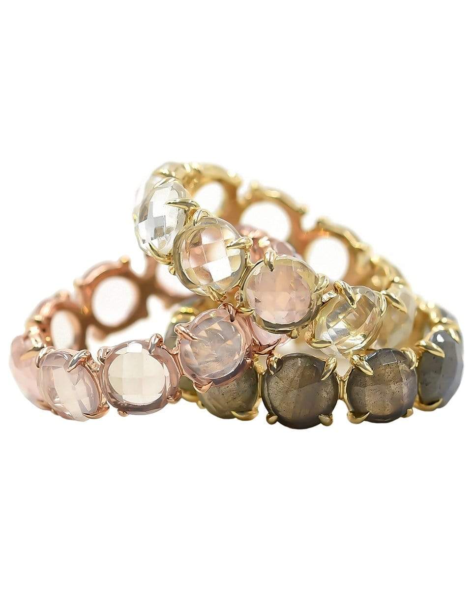 BONDEYE JEWELRY-Rose Quartz Eternity Band-ROSE GOLD