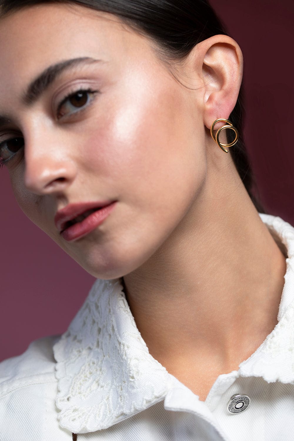 BONVO-Ciclo Earrings-GOLD