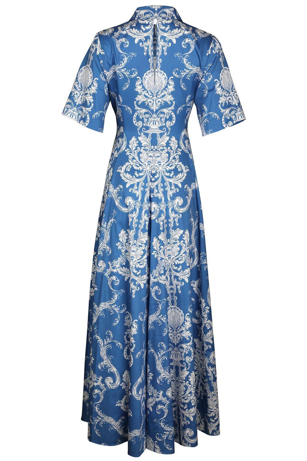 Posie Dress - Barocco-BLUE-2-CLOTHINGDRESSCASUAL-BORGO DE NOR