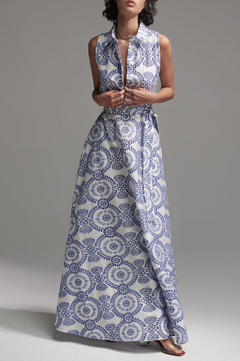 BORGO DE NOR-Paloma Lace Sleeveless Dress-